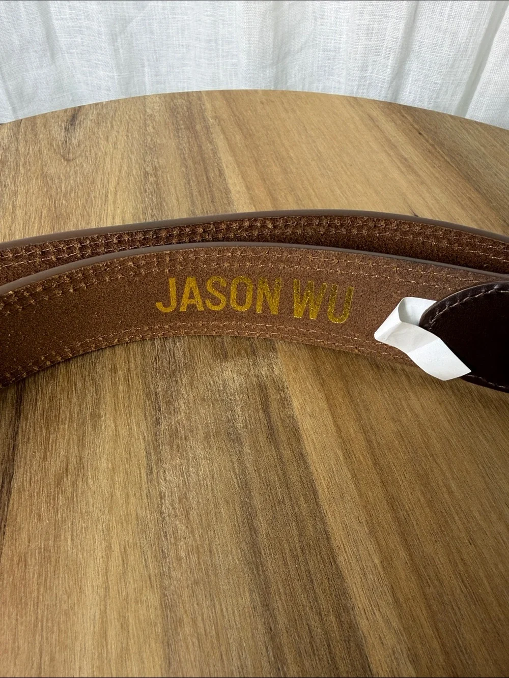 Jason Wu Canvas & Brown Leather Belt